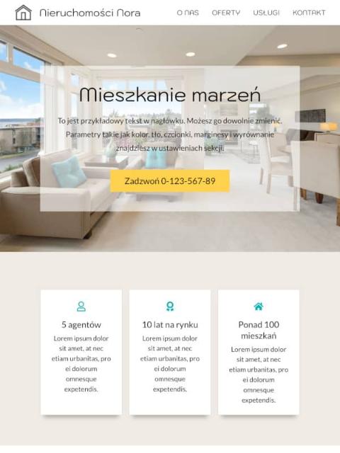 real estate website template